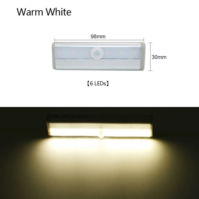 PIR Motion Sensor LED Under Cabinet Light