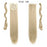 Long Straight Ponytail Wrap Around Ponytail Clip in Hair Extensions Natural Hairpiece Headwear Synthetic Hair Brown Gray 613