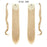Long Straight Ponytail Wrap Around Ponytail Clip in Hair Extensions Natural Hairpiece Headwear Synthetic Hair Brown Gray 613