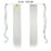 Long Straight Ponytail Wrap Around Ponytail Clip in Hair Extensions Natural Hairpiece Headwear Synthetic Hair Brown Gray 613