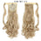 Long Straight Ponytail Wrap Around Ponytail Clip in Hair Extensions Natural Hairpiece Headwear Synthetic Hair Brown Gray 613