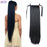 MSTN 30-Inch Synthetic Hair Fiber Heat-Resistant Straight Hair With Ponytail Fake Hair Chip-in Hair Extensions Pony Tail Wig