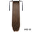 MSTN 30-Inch Synthetic Hair Fiber Heat-Resistant Straight Hair With Ponytail Fake Hair Chip-in Hair Extensions Pony Tail Wig