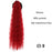 MSTN 30-Inch Synthetic Hair Fiber Heat-Resistant Straight Hair With Ponytail Fake Hair Chip-in Hair Extensions Pony Tail Wig
