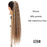 MSTN 30-Inch Synthetic Hair Fiber Heat-Resistant Straight Hair With Ponytail Fake Hair Chip-in Hair Extensions Pony Tail Wig