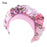Printing Satin Bonnet For Women Elastic Wide Band Night Sleep Satin Hat Chemo Caps Hair Loss Cover Fashion Head Wrap Hair Care