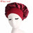 Printing Satin Bonnet For Women Elastic Wide Band Night Sleep Satin Hat Chemo Caps Hair Loss Cover Fashion Head Wrap Hair Care